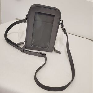 ECOSUSI Grey Cellphone/Wallet Shoulder/Crossbody Bag